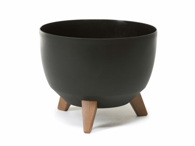Maceta con pies "MISA ROMA" color negro 29 × 23 cm · plástico