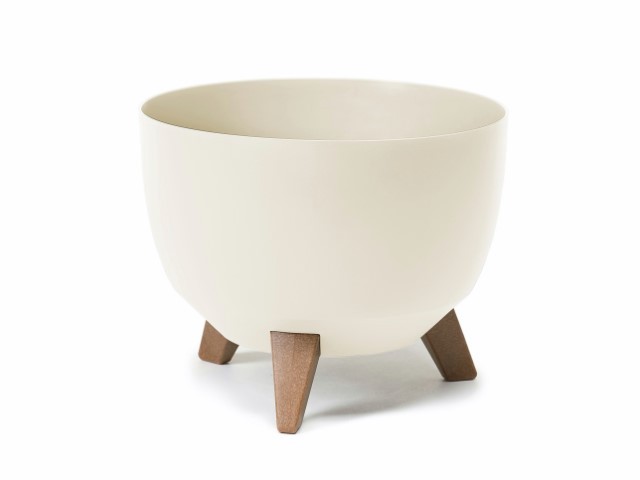 Maceta con pies "MISA ROMA" color crema 29 × 23 cm · plástico