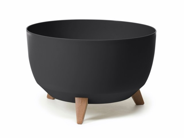 Maceta con pies "MISA ROMA" color negro 40 × 25 cm · plástico
