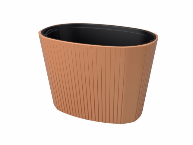 Jardinera "MUZA" color terracota 59 × 39 × 41 cm · plástico