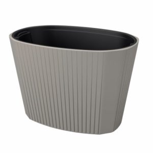 Jardinera "MUZA" color taupe 59 × 39 × 41 cm · plástico