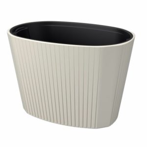 Jardinera "MUZA" color crema 59 × 39 × 41 cm · plástico