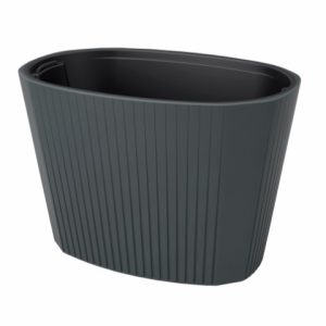 Jardinera "MUZA" color antracita 59 × 39 × 41 cm · plástico
