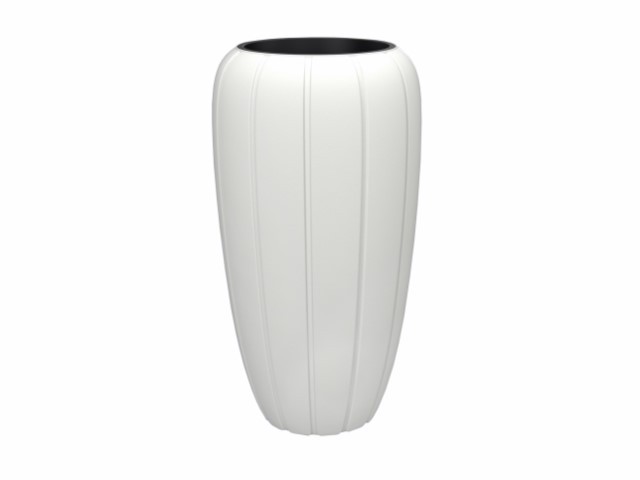 Maceta "GAJA" color blanco 40 × 78 cm · plástico