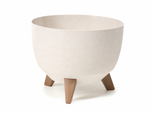 Maceta con pies "MISA ROMA ECO" color blanco 29 × 23 cm · plástico