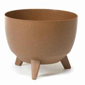 Maceta con pies "MISA ROMA ECO" acabado efecto madera 29 × 23 cm · plástico