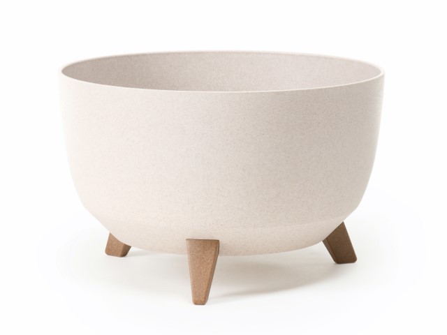 Maceta con pies "MISA ROMA ECO" color blanco 40 × 25 cm · plástico