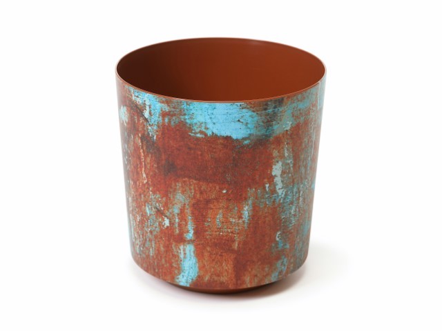 Maceta "SOLO" color óxido marrón 29 × 32 cm · plástico