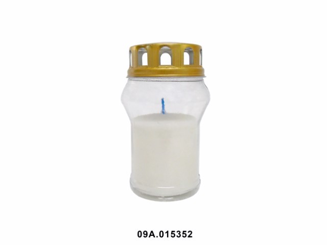 Cirio globo n.º 3 color blanco 7 × 14 cm