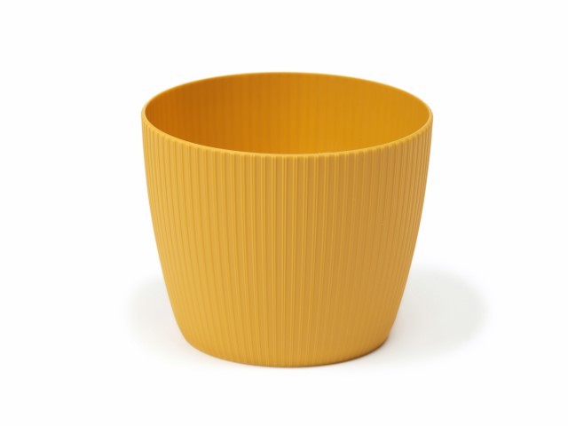 Maceta "MAGNOLIA" color mostaza 11 cm · plástico