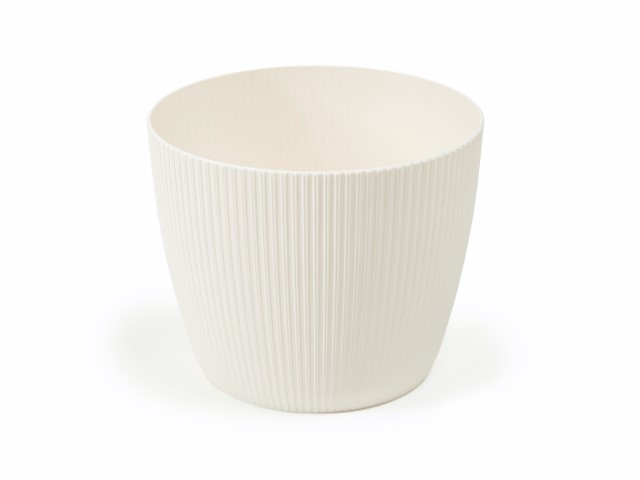 Maceta "MAGNOLIA" color cremoso 11 cm · plástico