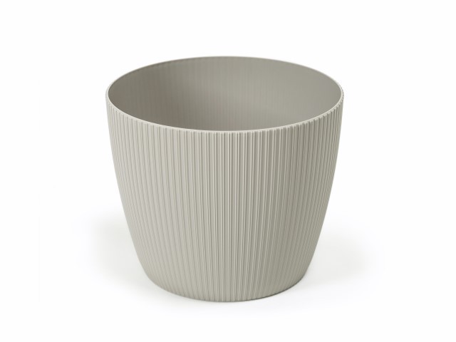 Maceta "MAGNOLIA" color taupe 22 cm · plástico