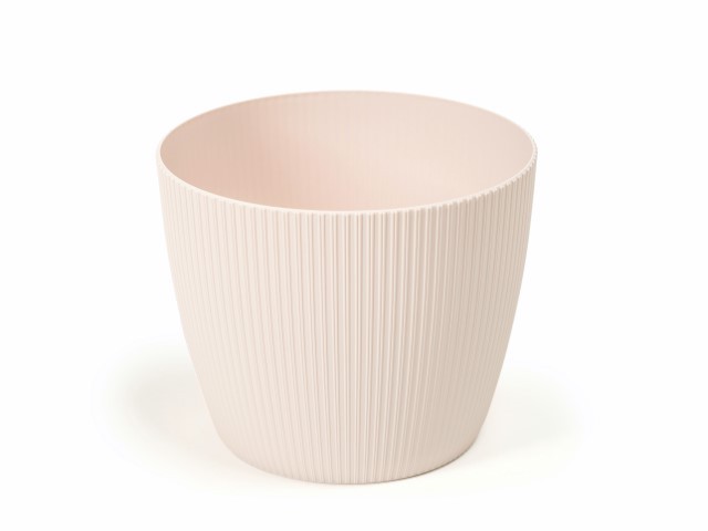 Maceta "MAGNOLIA" color beige claro 22 cm · plástico