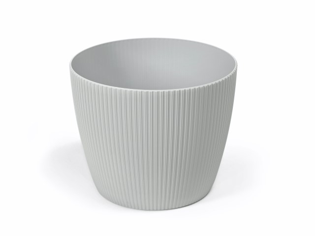 Maceta "MAGNOLIA" color gris claro 22 cm · plástico