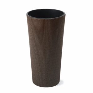 Maceta "LILIA ECO COFFEE" color expresso 25 cm · plástico