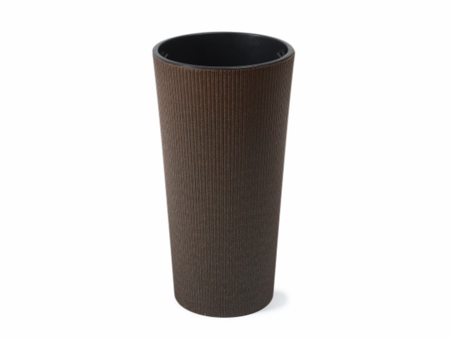 Maceta "LILIA ECO COFFEE" color expresso 25 cm · plástico