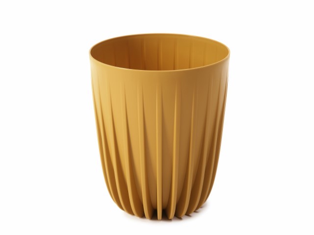 Maceta "MIRA" color mostaza 25 × 29 cm · plástico