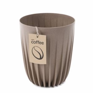 Maceta "MIRA ECO COFFEE" color leite 19 cm · plástico