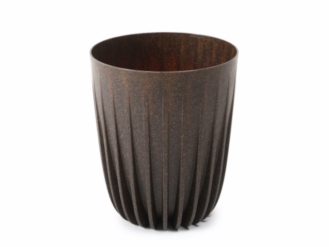 Maceta "MIRA ECO COFFEE" color expresso 19 cm · plástico