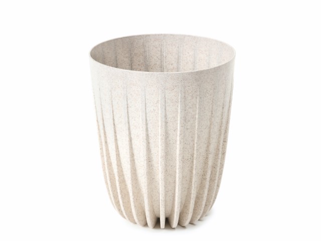 Maceta "MIRA ECO MADERA" color blanco 19 × 22 cm · plástico