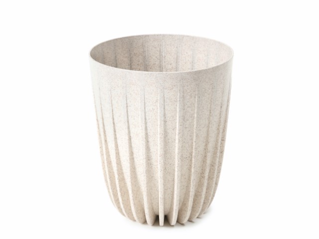 Maceta "MIRA ECO MADERA" color blanco 25 × 29 cm · plástico
