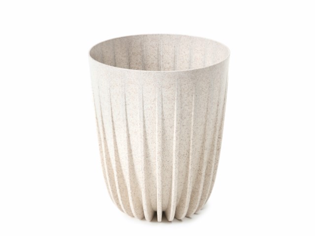 Maceta "MIRA ECO MADERA" color blanco 30 × 35 cm · plástico