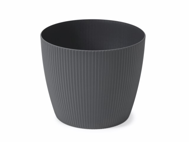 Maceta "MAGNOLIA ECO RECICLADO" color antracita 14 × 13 × 11 cm · plástico
