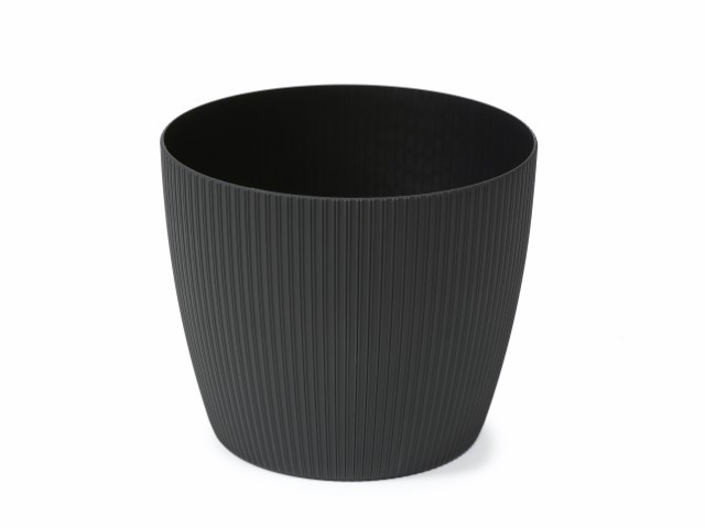 Maceta "MAGNOLIA ECO RECICLADO" color negro 16 × 15 × 12 cm · plástico