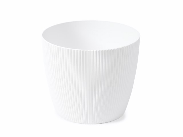 Maceta "MAGNOLIA ECO RECICLADO" color blanco 30 × 24 cm · plástico