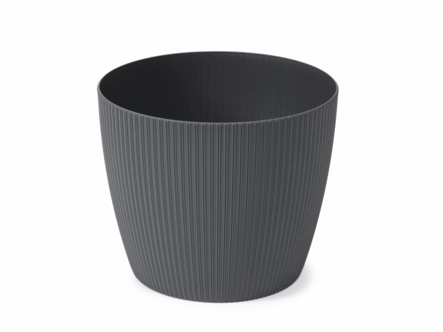 Maceta "MAGNOLIA ECO RECICLADO" color antracita 30 × 24 cm · plástico