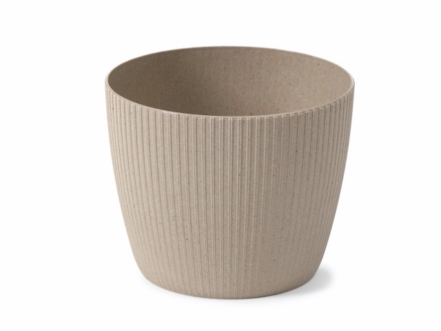 Maceta "MAGNOLIA ECO CAFÉ" leite 14 × 13 × 11 cm · plástico