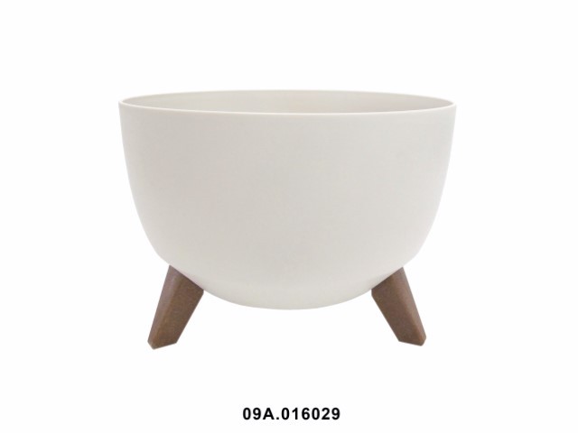 Maceta "ROMA" color crema 33 × 18 cm · plástico
