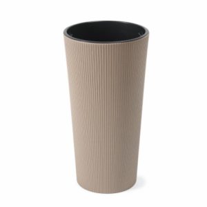 Maceta "LILIA ECO CAFÉ" leite 19 × 36 cm · plástico