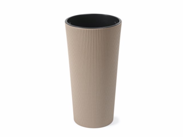 Maceta "LILIA ECO CAFÉ" leite 19 × 36 cm · plástico