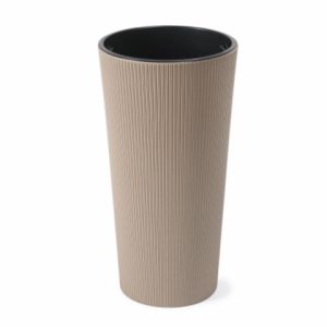 Maceta "LILIA ECO CAFÉ" leite 30 × 57 cm · plástico