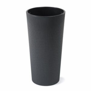 Maceta "LILIA ECO RECICLADO" color antracita 19 × 36 cm · plástico