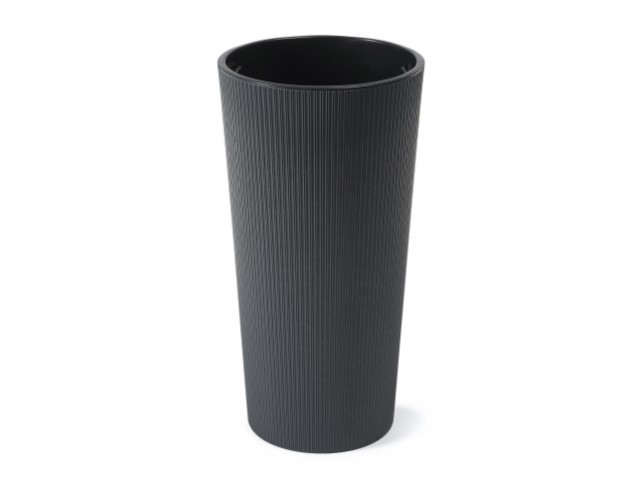 Maceta "LILIA ECO RECICLADO" color antracita 19 × 36 cm · plástico