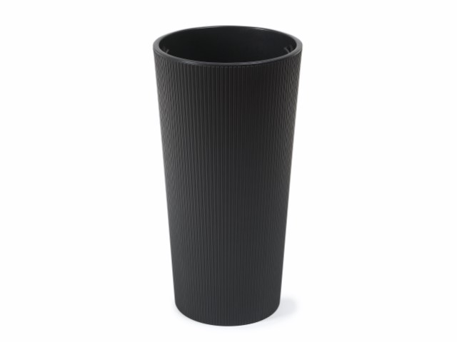 Maceta "LILIA ECO RECICLADO" color negro 30 × 57 cm · plástico