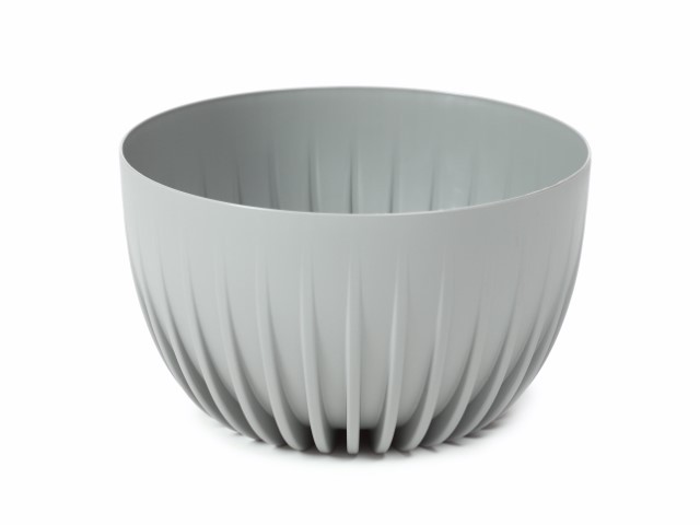 Maceta "MIRA" color gris 24 × 14 cm · plástico