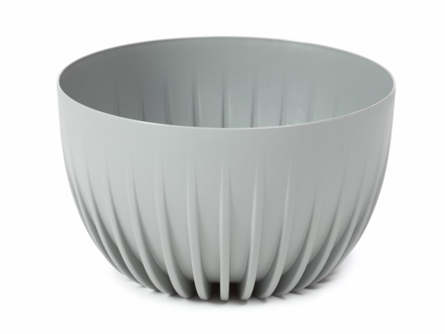 Maceta "MIRA" color gris 30 × 15 cm · plástico