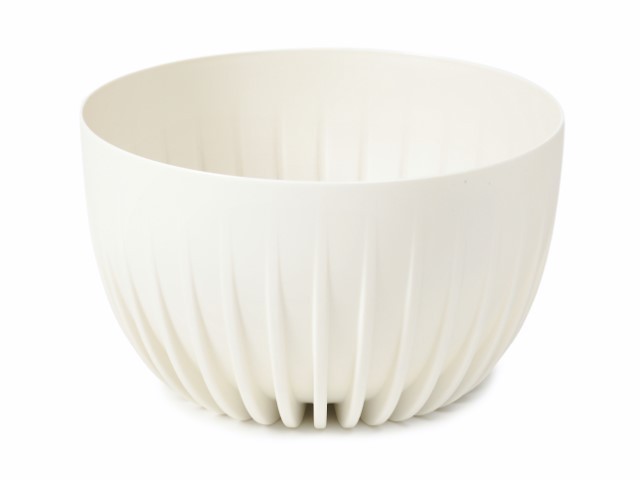 Maceta "MIRA" color crema 30 × 15 cm · plástico