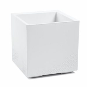 Maceta "KARO ECO RECICLADO" color blanco 40 × 39 cm · plástico