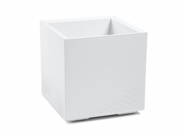 Maceta "KARO ECO RECICLADO" color blanco 40 × 39 cm · plástico
