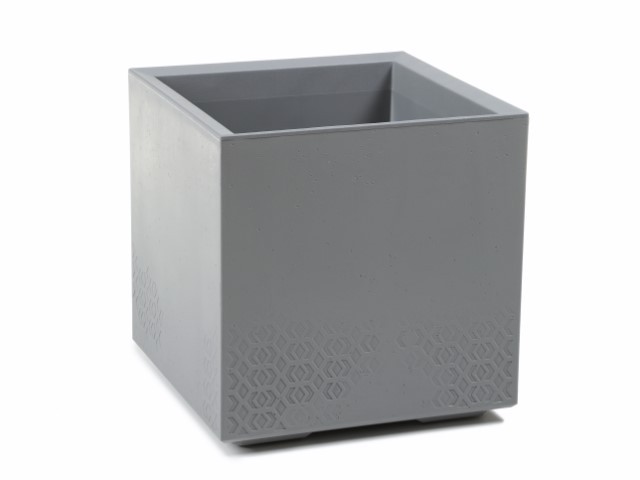 Maceta "KARO ECO RECICLADO" color gris 40 × 39 cm · plástico