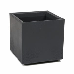 Maceta "KARO ECO RECICLADO" color antracita 40 × 39 cm · plástico