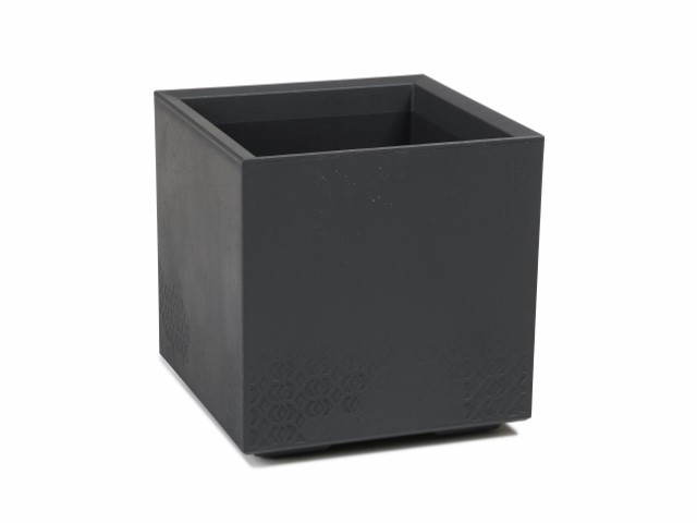 Maceta "KARO ECO RECICLADO" color antracita 40 × 39 cm · plástico
