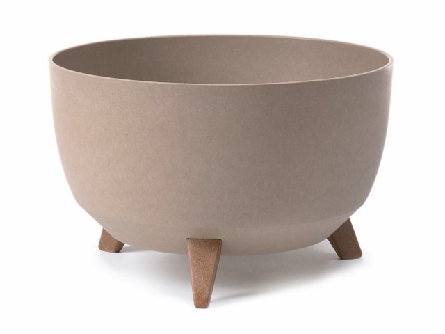 Maceta "ROMA ECO CAFÉ" leite 40 × 20 cm · plástico