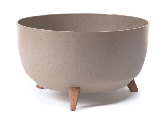 Maceta "ROMA ECO CAFÉ" leite 47 × 22 cm · plástico