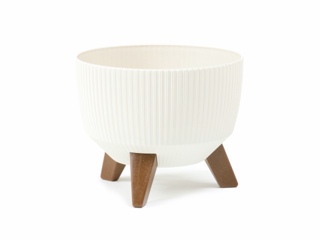 Maceta "ROMA JUMPER" color crema 24 × 15 cm · plástico