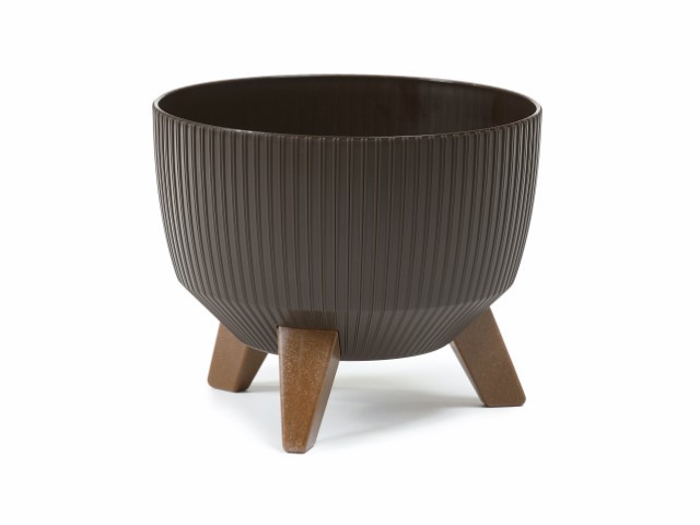 Maceta "ROMA JUMPER" café 24 × 15 cm · plástico